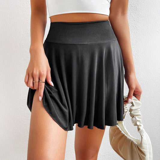 Women's High-Waisted Pleated Mini Skirt