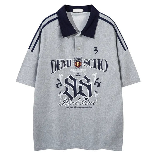 Summer Collar Polo Shirt Short Sleeve Couple Oversize Half Sleeve eprolo