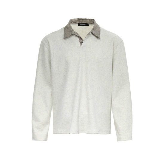 Retro clean fit polo shirt with a lapel base