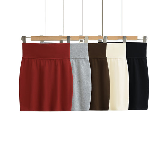 Wide Waist Elastic Fitted Body-Shaping Pencil Skirt