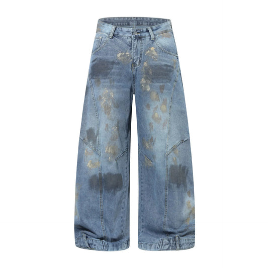 Modish  Retro Simple Loose Washed Design Jeans eprolo