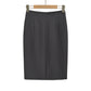 Sexy High-Waisted Back Slit Pencil Skirt in Solid Color Suit Style