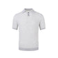 Collar Fine Ribbed Elastic Short Sleeve Casual Knit T-Shirt