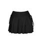 Ruffled Flared Mini Skirt Women's High Waist Slim Fit A-Line Cake Skirt