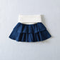 Flip Waist Double Layer A-line Mini Skirt