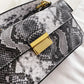 PU Leather Snakeskin Print Crossbody Bag eprolo