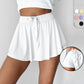 High-Waist Belted Casual Lining Skirt Pants A-Line Sweet and Spicy Loose Women's Short Skirt