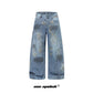 Modish  Retro Simple Loose Washed Design Jeans eprolo