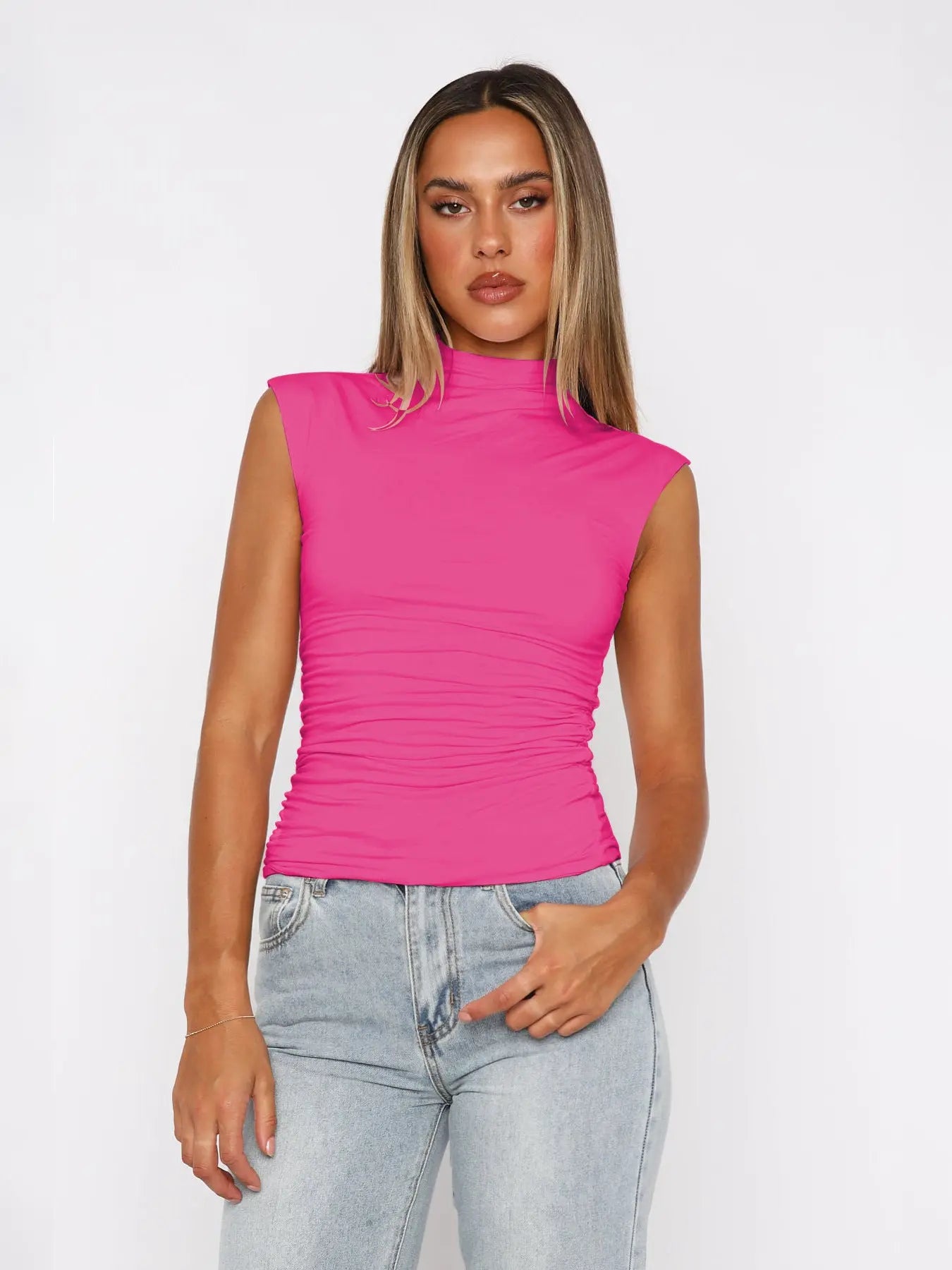 Ruffled Sleeveless Crop  Sexy Chic Fitted Innerwear for Women eprolo