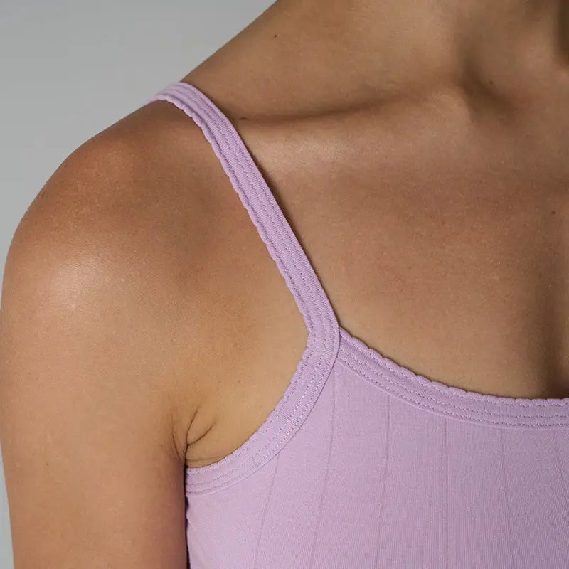 Cotton Brace Short Cotton Sexy Spaghetti Strap Fitted Crop Waist-Cinching Women's Top Lace Trim eprolo