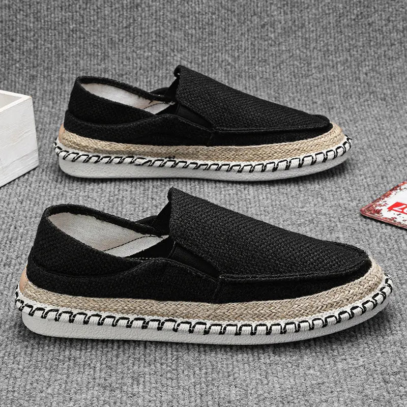Fisherman Shoes Men's Breathable Cloth Shoes Hanfu Shoes Men's Casual Slip-On Loafers Driving Old Beijing Cloth Shoes eprolo