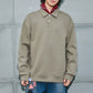 Men's autumn and winter long sleeved solid color polo shirt with a collared sweatshirt eprolo