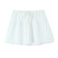 Ruffle Hem High Waist Slim Elastic Waist Skirt