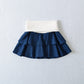 Flip Waist Double Layer A-line Mini Skirt