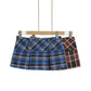 Plaid Pure and Sexy Mini Skirt