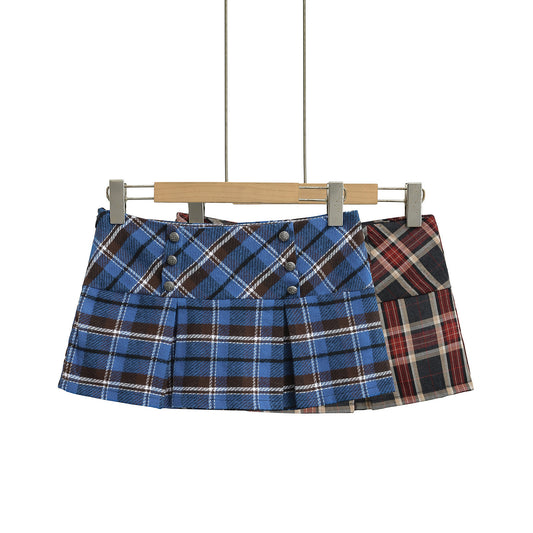 Plaid Pure and Sexy Mini Skirt
