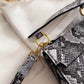 PU Leather Snakeskin Print Crossbody Bag eprolo