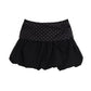 Polka Dot Splicing Slimming Mini Skirt