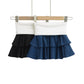 Flip Waist Double Layer A-line Mini Skirt