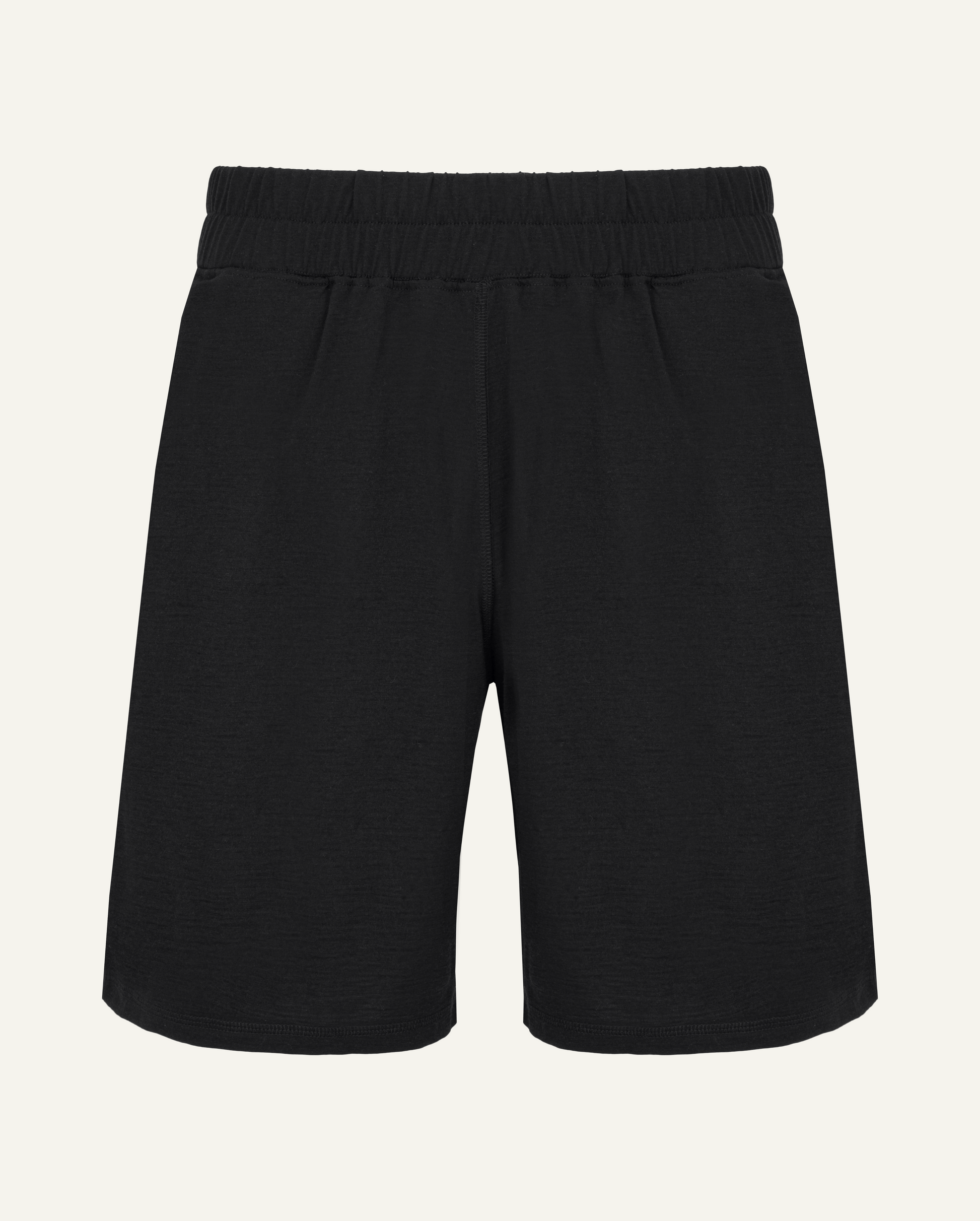 Men's Merino Wool Sports Shorts - Black-0