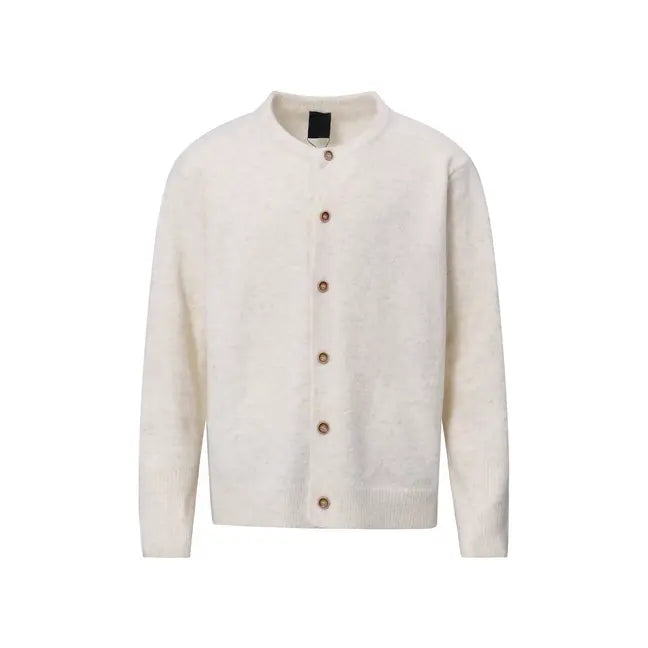 Round neck knitted cardigan loose top eprolo