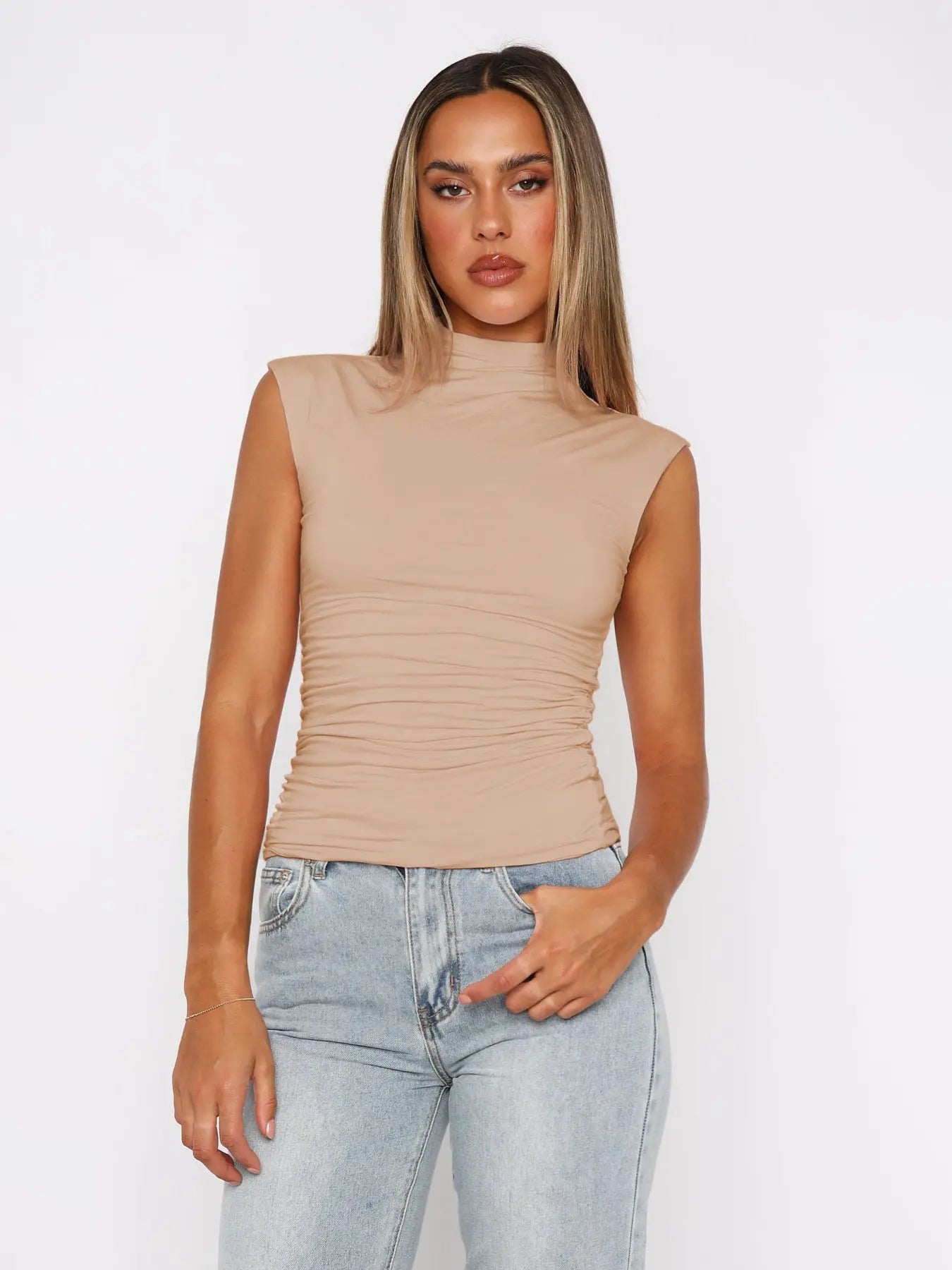 Ruffled Sleeveless Crop  Sexy Chic Fitted Innerwear for Women eprolo