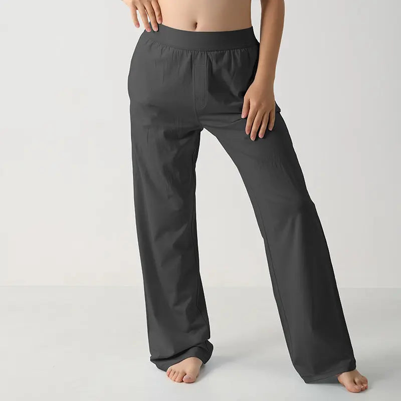 Casual Wide Leg Pants for Women High Waist Slimming Sweatpants Versatile Leisure Trousers eprolo