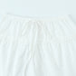 Ruffle Hem High Waist Slim Elastic Waist Skirt