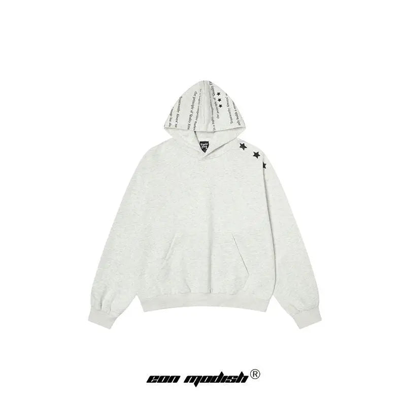 Modish  Street Style Unique Color Block Print Hoodie Sweatshirt eprolo