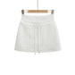 Drawstring High Waist A-Line Skirt Women's Skirt
