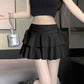 Ruffled Flared Mini Skirt Women's High Waist Slim Fit A-Line Cake Skirt