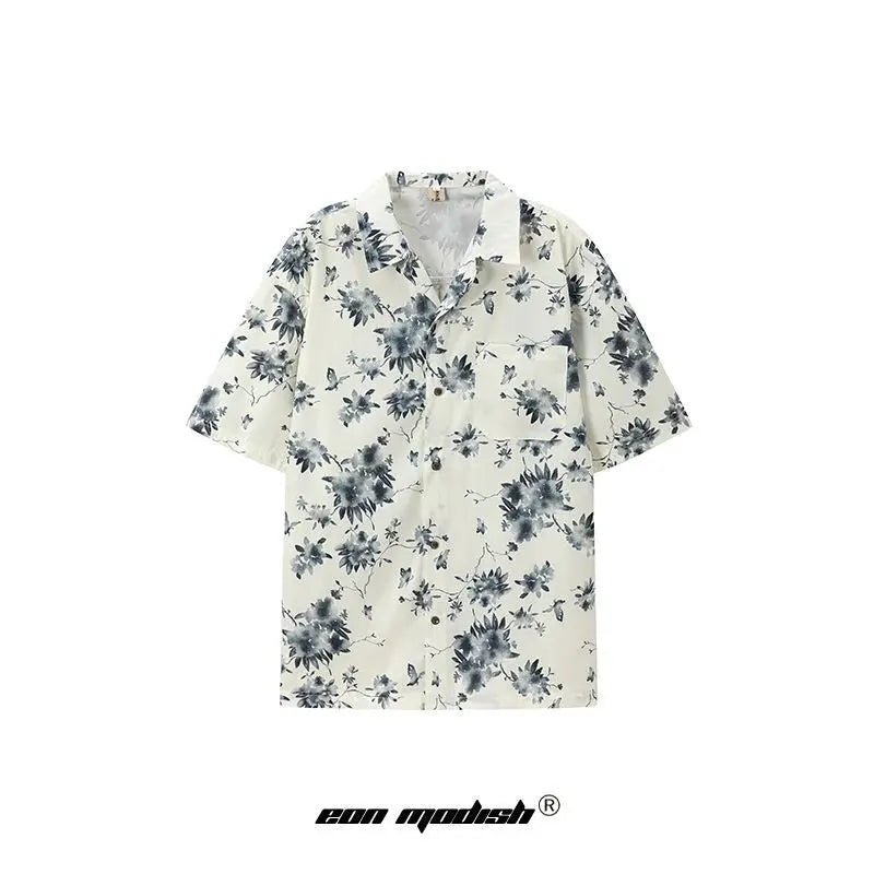 Street Style High-Street Personality Short-Sleeved Shirt eprolo