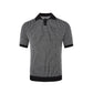 Collar Fine Ribbed Elastic Short Sleeve Casual Knit T-Shirt