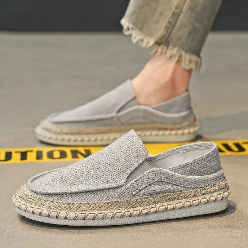 Fisherman Shoes Men's Breathable Cloth Shoes Hanfu Shoes Men's Casual Slip-On Loafers Driving Old Beijing Cloth Shoes eprolo