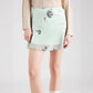 Slimming Short Skirt with Embroidery Print