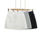Drawstring High Waist A-Line Skirt Women's Skirt