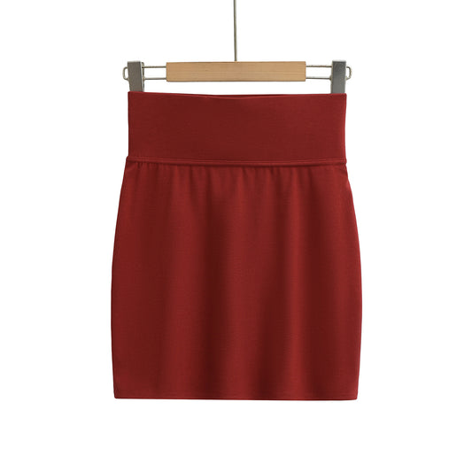 Wide Waist Elastic Fitted Body-Shaping Pencil Skirt