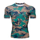 Camouflage Compression shirts Running Tights Men Soccer Training tshirt Sport T shirt Male Gym Jogging fitness shirt Sportswear