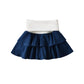 Flip Waist Double Layer A-line Mini Skirt