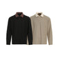Retro minimalist base shirt polo shirt with a collared sweatshirt
