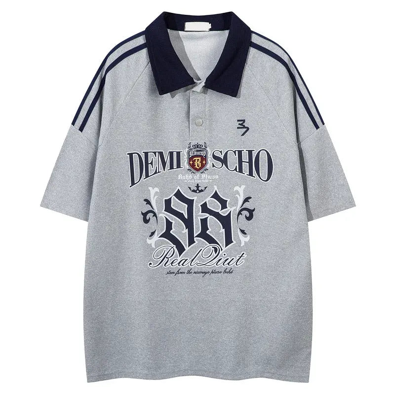 Summer Collar Polo Shirt Short Sleeve Couple Oversize Half Sleeve eprolo