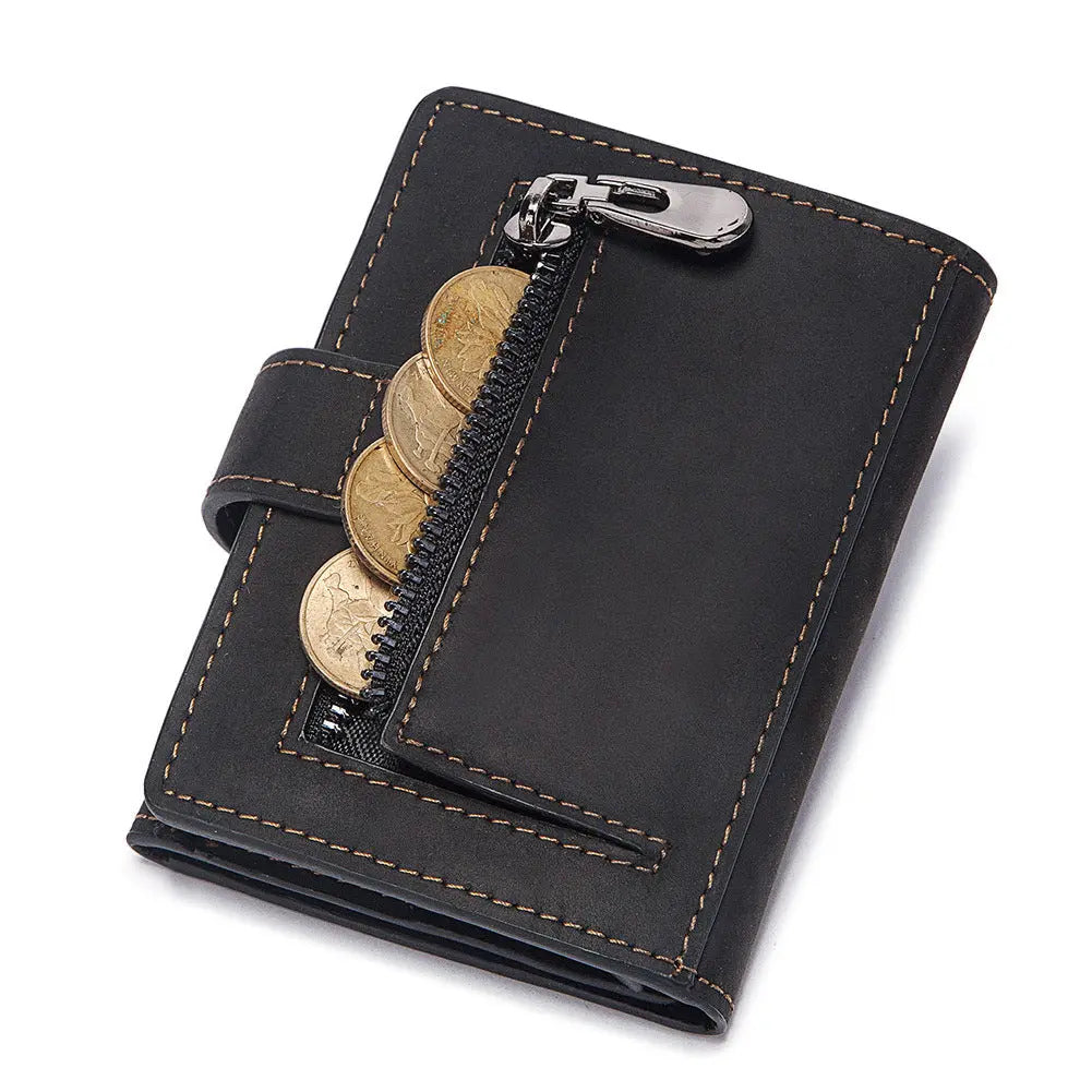 Coin Purse Metal Card Case Leather Card Sleeve ID Sleeve Leather Credit Card Holder eprolo