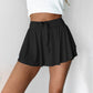 High-Waist Belted Casual Lining Skirt Pants A-Line Sweet and Spicy Loose Women's Short Skirt