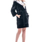 Blackglama Mink Fur Coat with Lynx Fur Collar-2