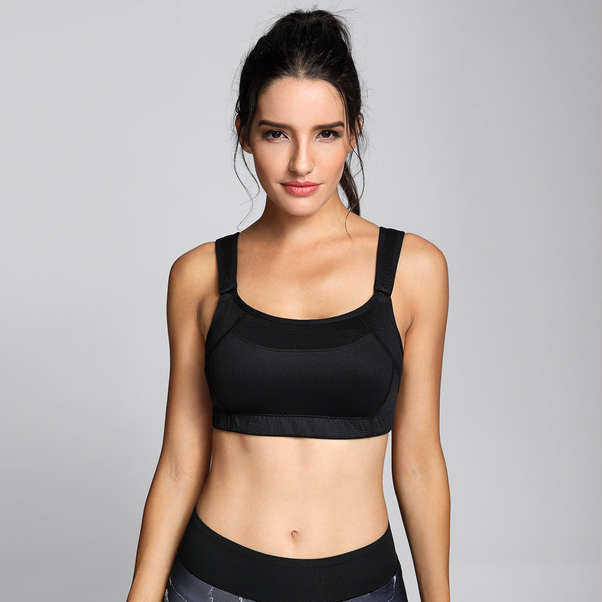 Comfortable High Impact No Bounce Workout Bra-0