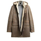 Mens Shearling Winter Long Coat-0